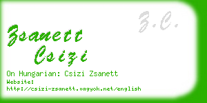 zsanett csizi business card